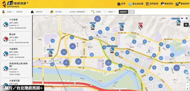 「台北地政找房＋」上線 房市交易全公開