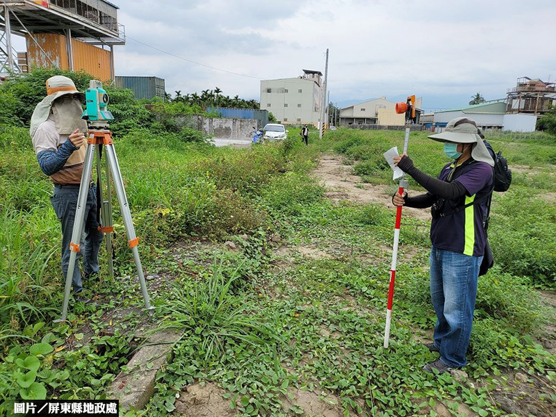 土地鑑界複丈成果圖 屏東縣當場核發