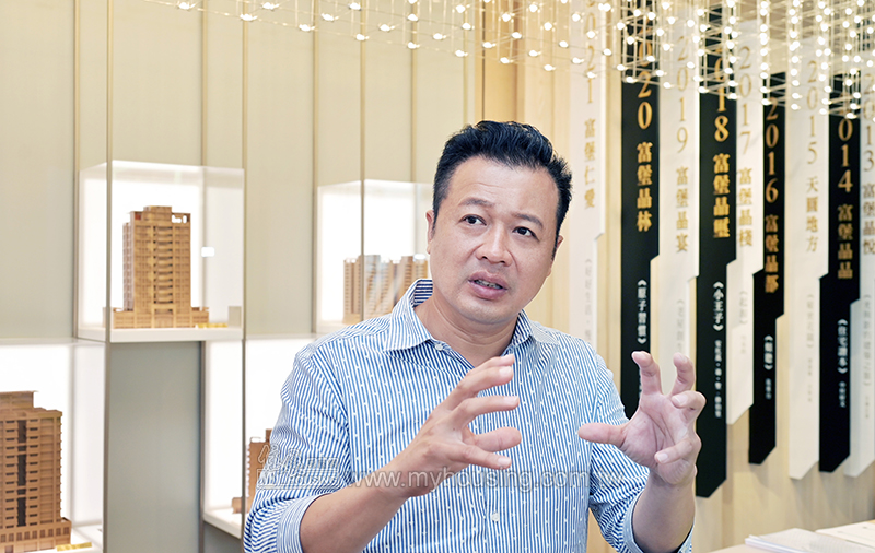 李志傑表示君翊行銷立志成為代銷界的領導品牌。